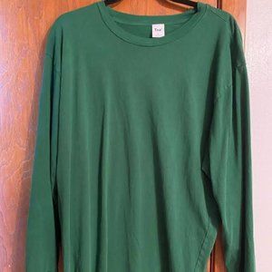 Aritizia TNA Long Sleeve Green Tee